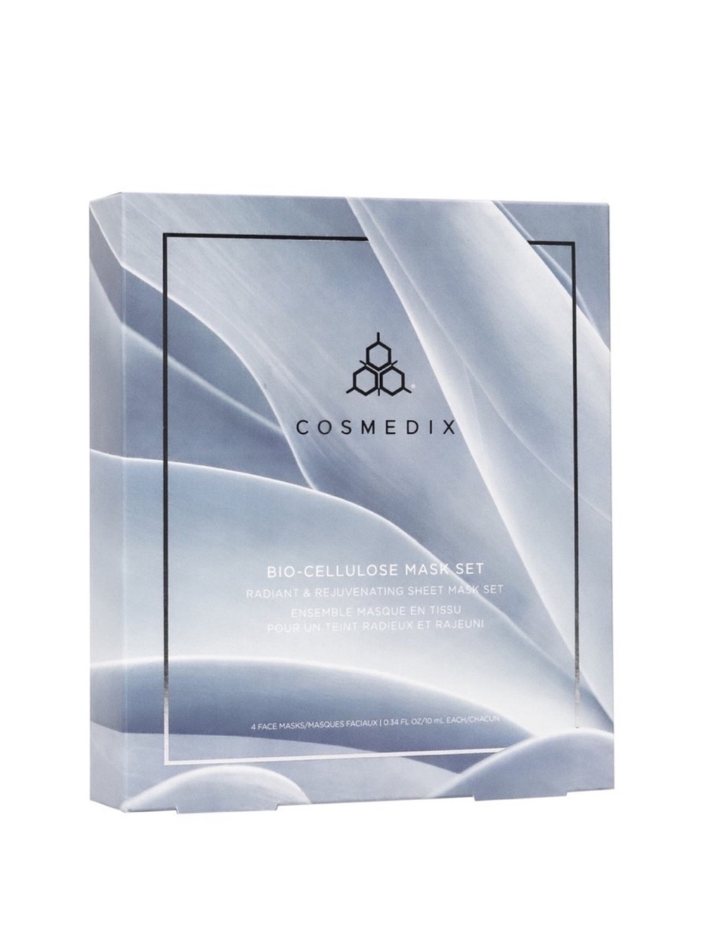 COSMEDIX BIO-CELLULOSE RADIANT & REJUVENATING SHEET MASK SET NEW